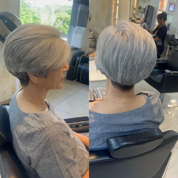Short Silver Wedge