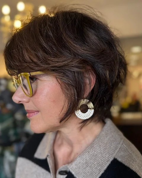 Shaggy Pixie For Women Over 50
