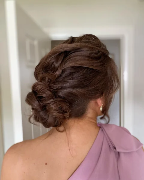 Twisted Low Bun for Bridesmaids