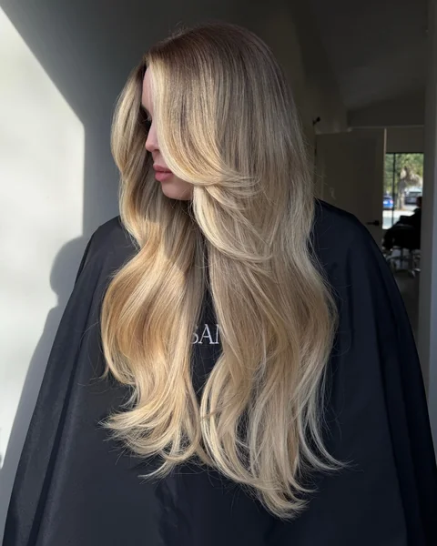 Swept-Back Face-Framing Layers