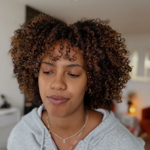 Honey Brown Defined Curls