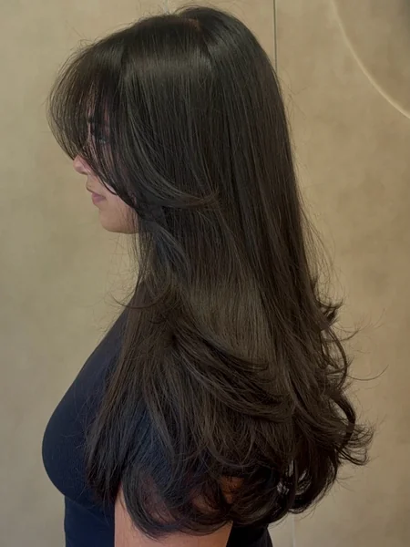 Curtain Bangs Long Layers