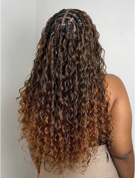 Copper Ombre Boho Braids