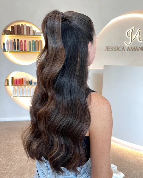 Sleek Half-Up Ponytail
