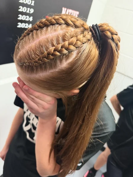 Race Day Braided Ponytail