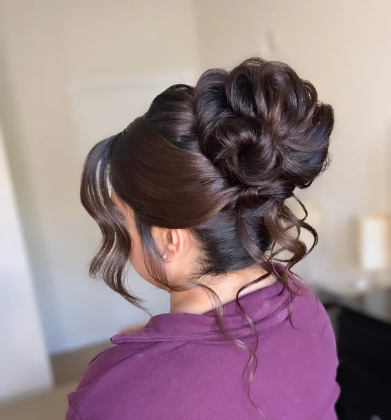 High Curly Updo