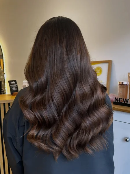 Glossy Chocolate Brunette Waves