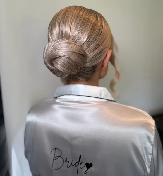 Bridal Sleek Twisted Bun