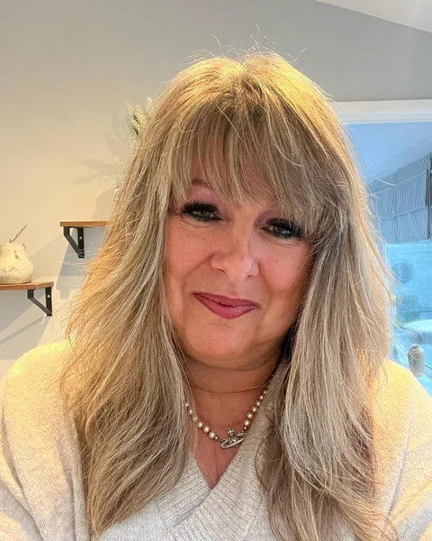 Long Layers with Full Bangs