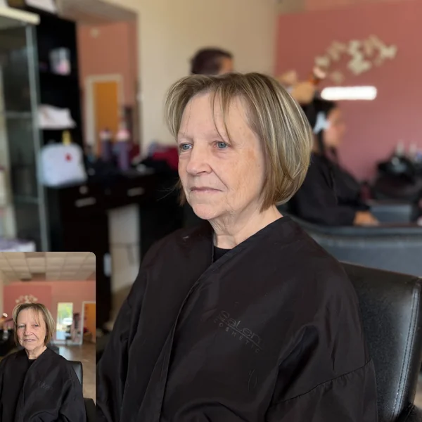 Chin-Length Bob with Wispy Fringe