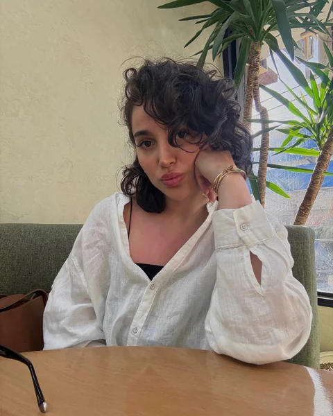 Short Curls with Curly Bangs