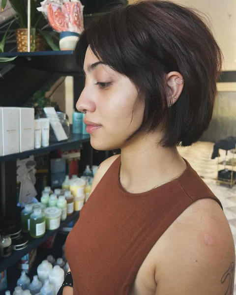 Chin-Length Bixie Bob with Bangs
