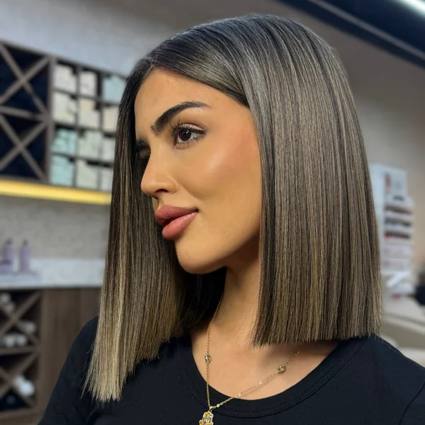 Sleek Angled Long Bob