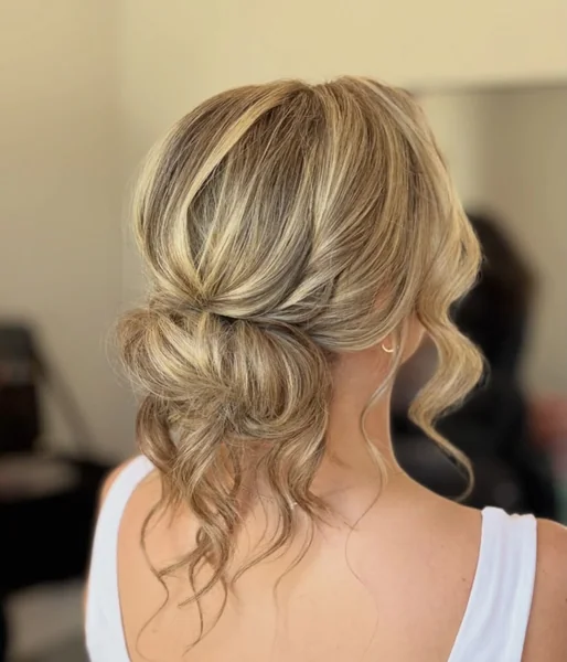 Loose Messy Low Bun