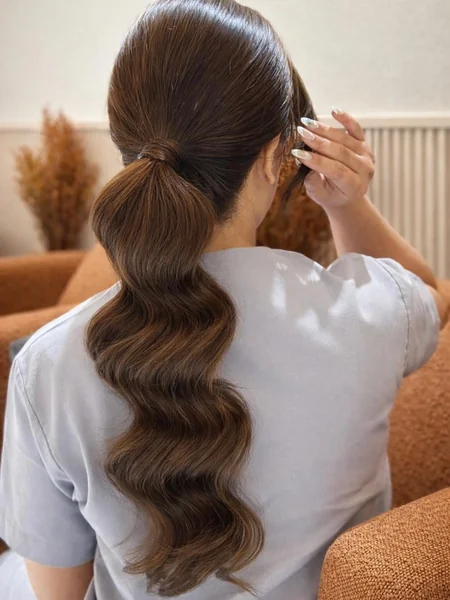 Ombre Slickback Ponytail