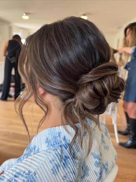 Boho Textured Low Bun