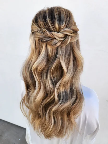 Half Up Rope Braid Hairstyle