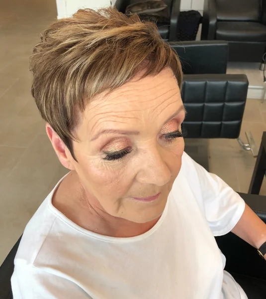 Textured Pixie With Highlights