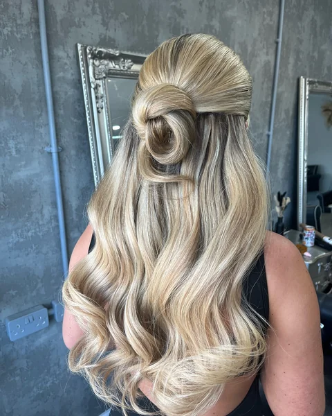 Half-Up Rose Bun