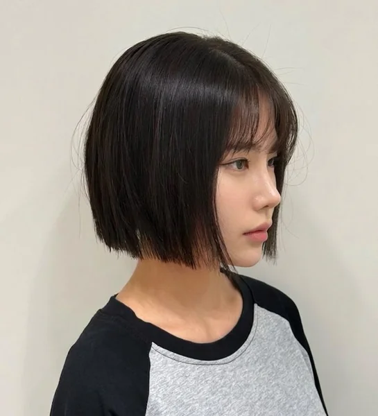 Blunt Bob with Wispy Bangs