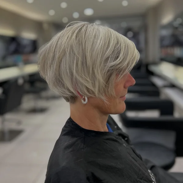 Silver Layered Pixie Bob