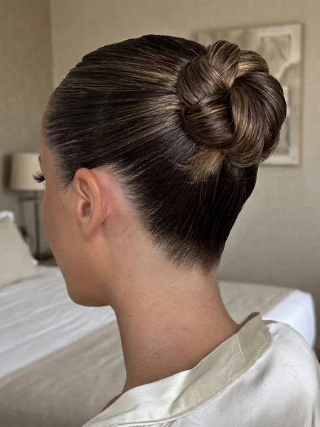 Slick Back Rope Twist Bun