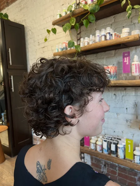 Curly Pixie Shag