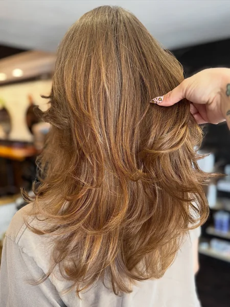 Butterfly Layers, Dark Blonde Back View