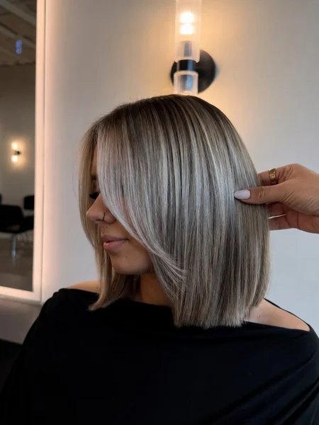 Ash Blonde Straight Bob