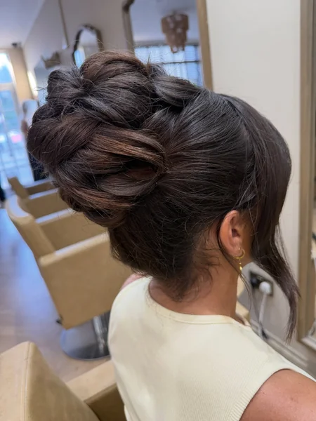 Looped High Updo