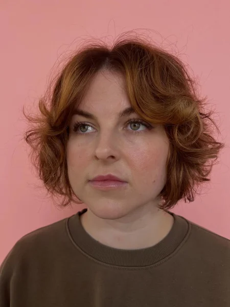 Copper Wavy Shaggy Bob