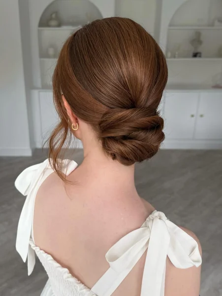 Elegant Twisted Low Bun