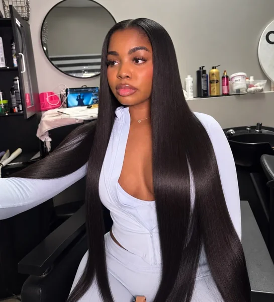 Extra Long Bone Straight Hair