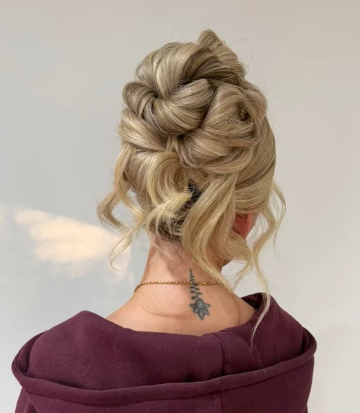 Twisted Blonde Updo