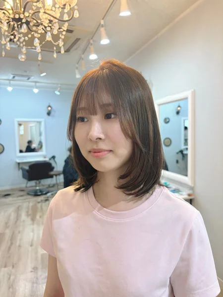 Dark Brown Bob with Bangs