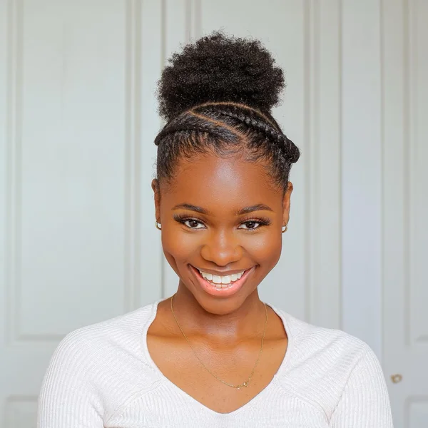 Braided Crown High Puff