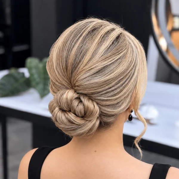 Twisted Rope Low Chignon