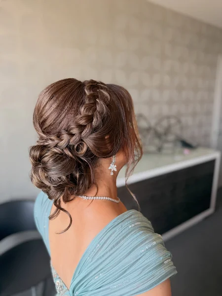 Elegant Braided Bun for Wedding Guests