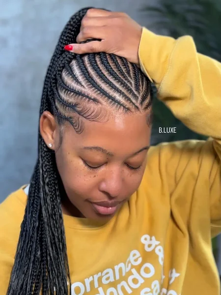 Cornrow High Ponytail