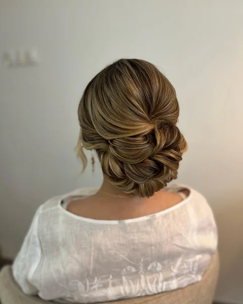 Low Chignon for Thick Hair