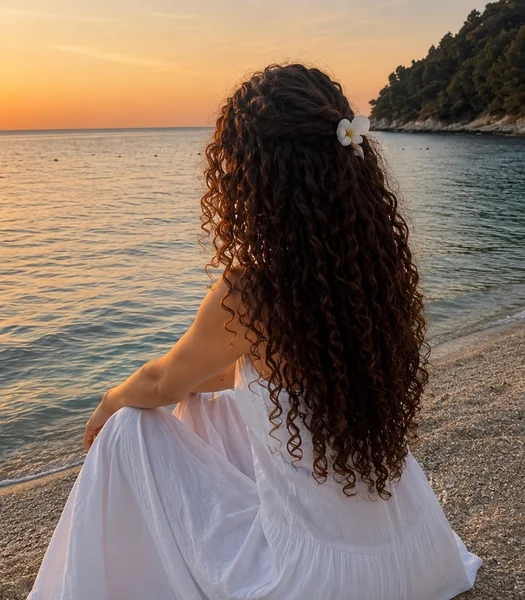 Beach Updo In The Ocean