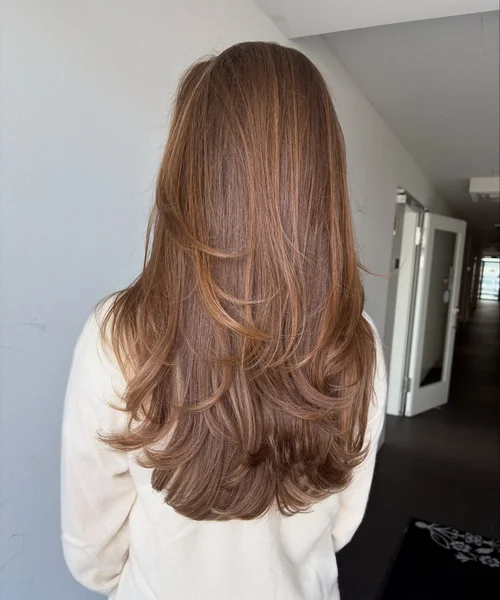 Copper Brown Flicked Layers