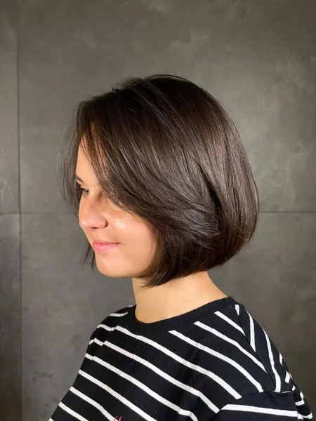 Layered Bob with Side Bangs