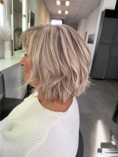 Layered Ash Bob with Fringe