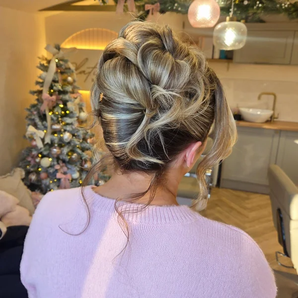 Soft Twisted Party Updo