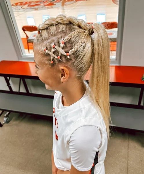 Sporty Braid and Ponytail Combo
