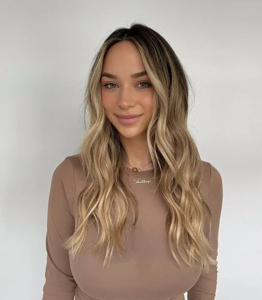 Long Beach Waves with Balayage