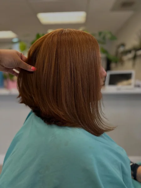 Copper Shoulder Length Bob