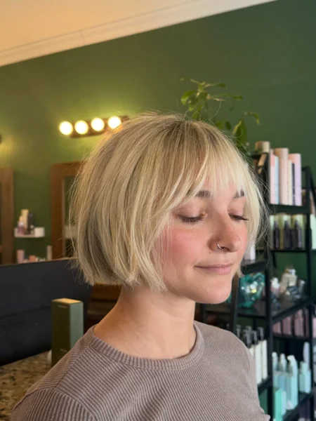 Wispy Fringe Chin Bob