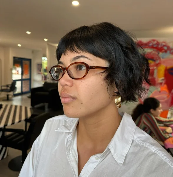 Ear-Length Baby Bob with Micro Bangs